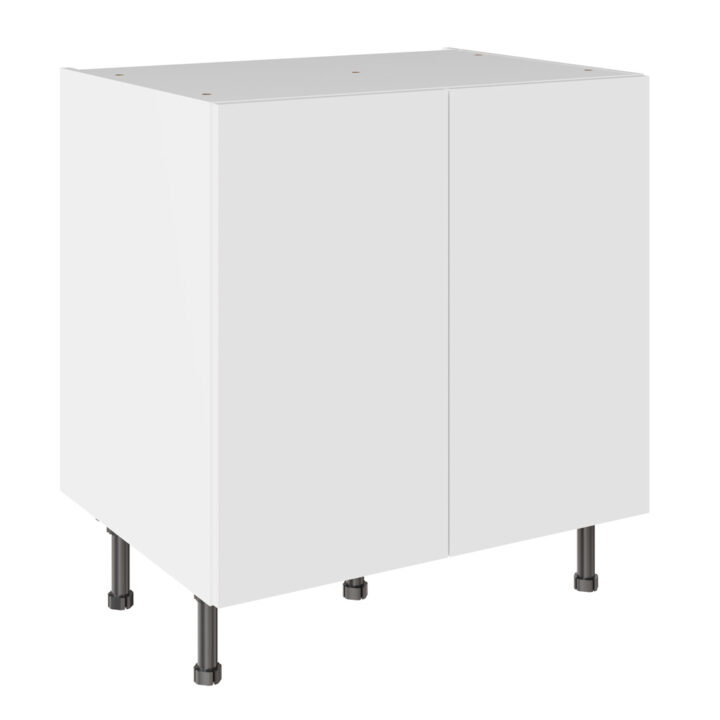 Slab Standard Snow White 800 Base Kitchen Cabinet