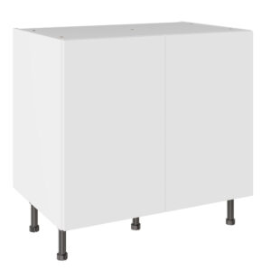Slab Standard Snow White 900 Base Kitchen Cabinet