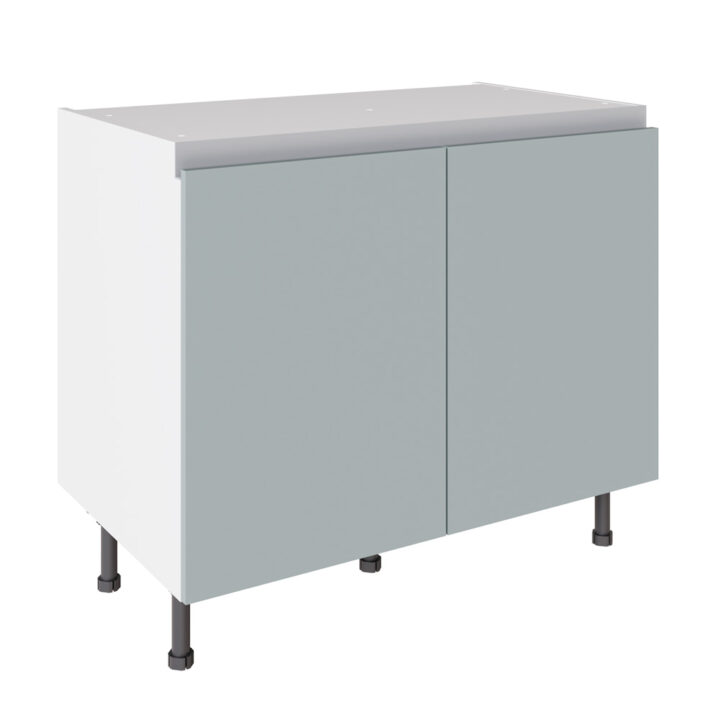 True Handleless Matt Aquamarine 1000 Base Kitchen Cabinet