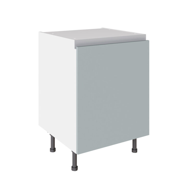 True Handleless Matt Aquamarine 600 Base Kitchen Cabinet