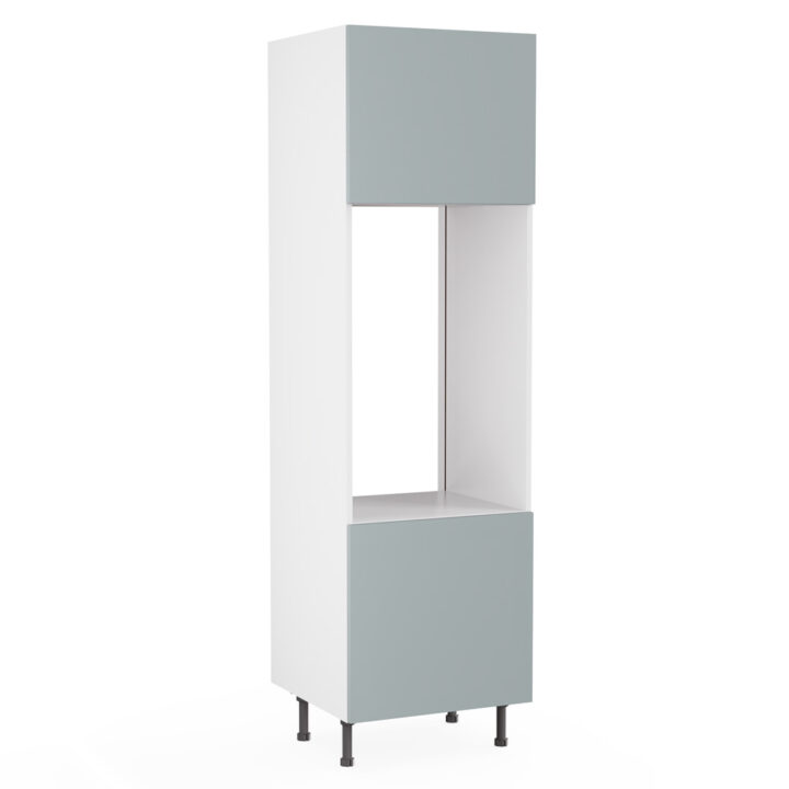 True Handleless Matt Aquamarine 600 Double Oven Housing