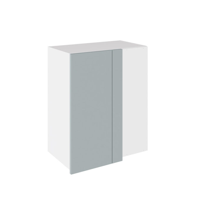 True Handleless Matt Aquamarine 600 RH Blind Corner Wall Kitchen Cabinet