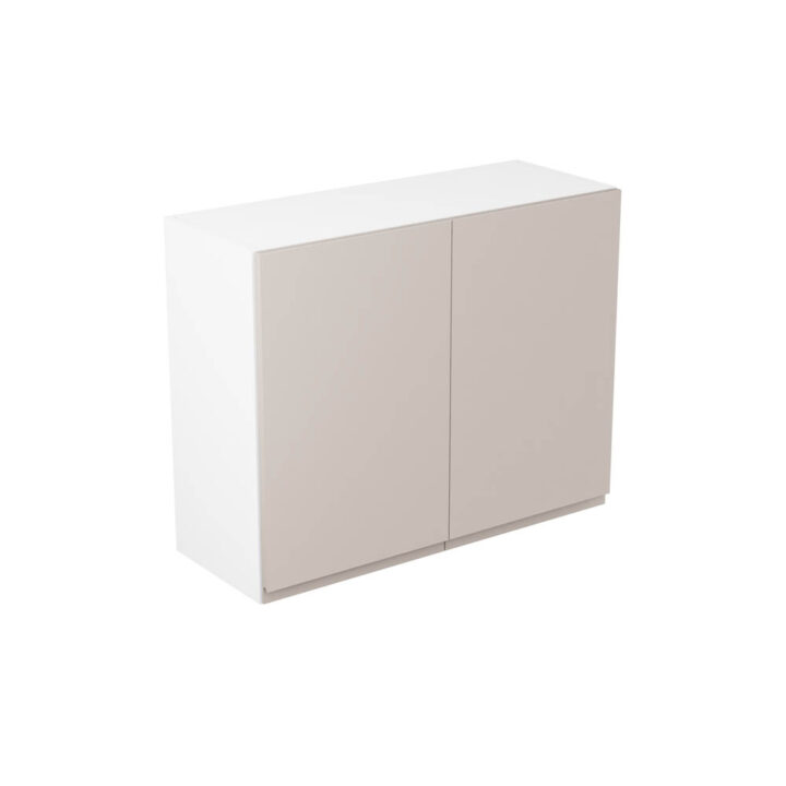 J Pull Gloss Light Grey 900 Wall Kitchen Cabinet