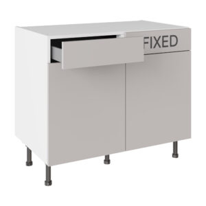 Slab Standard Light Grey 1000 LH Drawerline Base Kitchen Cabinet 2