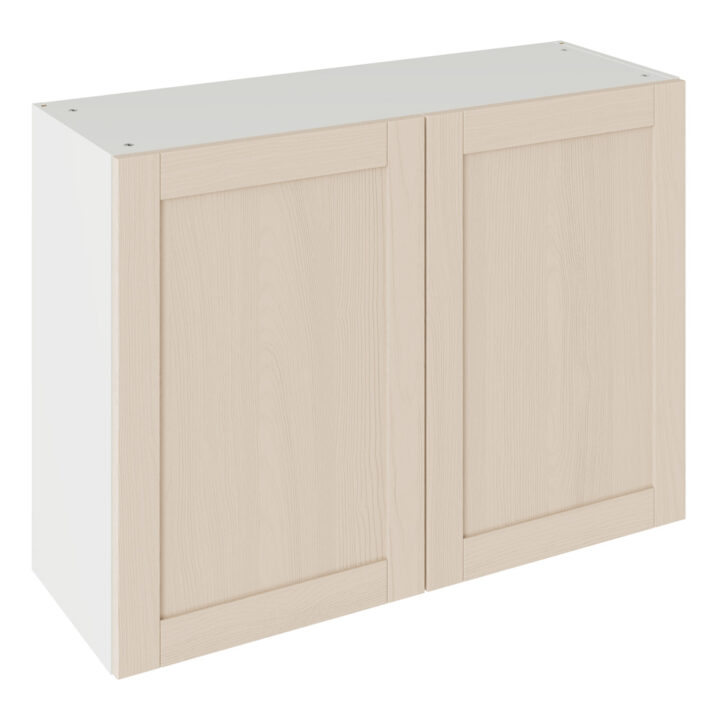 5-Piece Shaker Woodgrain Cashmere 1000 Wall Kitchen Cabinet