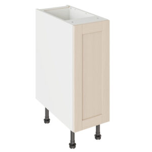 5-Piece Shaker Woodgrain Cashmere 300 Base Kitchen Cabinet