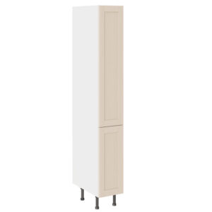5-Piece Shaker Woodgrain Cashmere 300 Larder Cabinet
