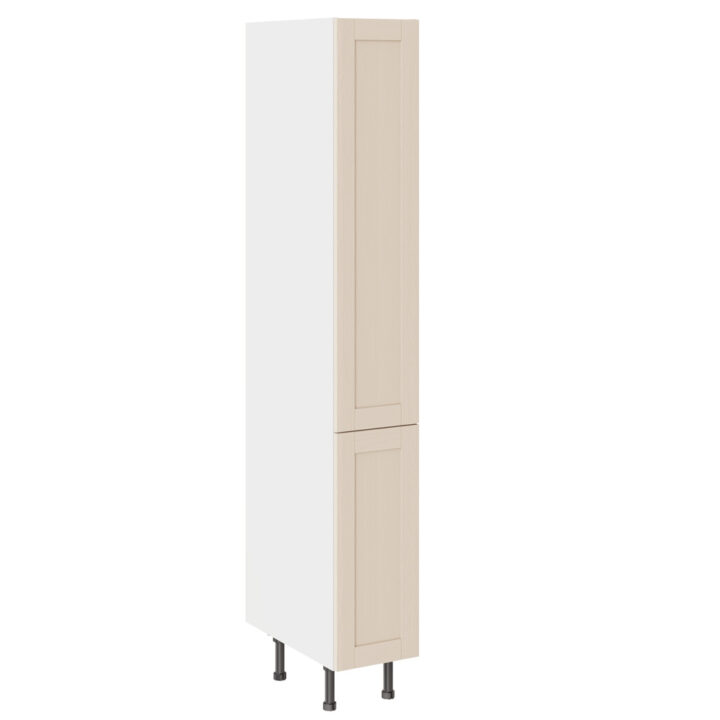 5-Piece Shaker Woodgrain Cashmere 300 Larder Cabinet