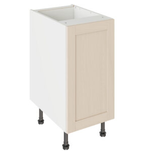 5-Piece Shaker Woodgrain Cashmere 400 Base Kitchen Cabinet