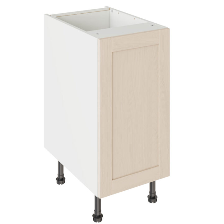 5-Piece Shaker Woodgrain Cashmere 400 Base Kitchen Cabinet