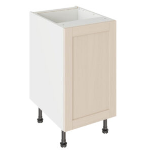 5-Piece Shaker Woodgrain Cashmere 450 Base Kitchen Cabinet