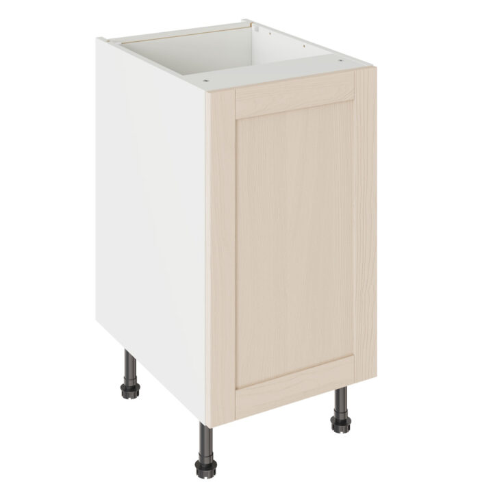 5-Piece Shaker Woodgrain Cashmere 450 Base Kitchen Cabinet