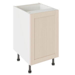 5-Piece Shaker Woodgrain Cashmere 500 Base Kitchen Cabinet