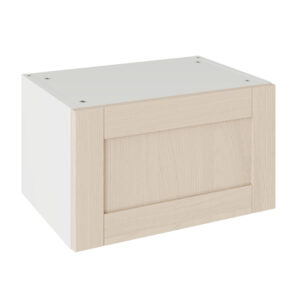 5-Piece Shaker Woodgrain Cashmere 500 Short Bridging Wall Kitchen Cabinet