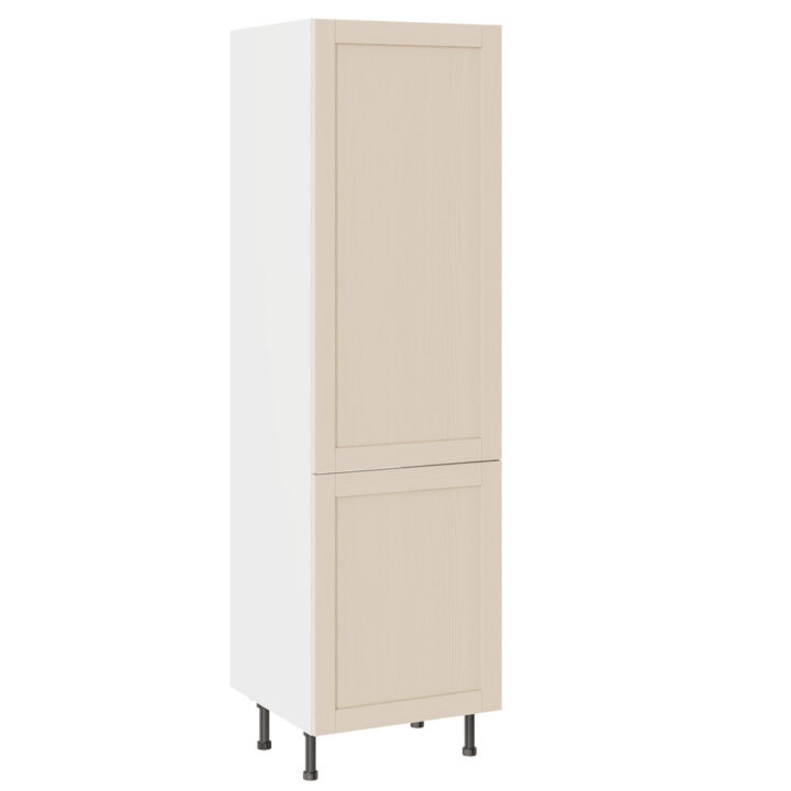 5-Piece Shaker Woodgrain Cashmere 600 Larder Cabinet
