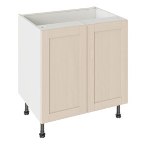 5-Piece Shaker Woodgrain Cashmere 800 Base Kitchen Cabinet