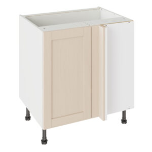 5-Piece Shaker Woodgrain Cashmere 800 Blind Corner Base Kitchen Cabinet