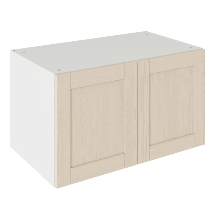 5-Piece Shaker Woodgrain Cashmere 800 Extractor Wall Kitchen Cabinet