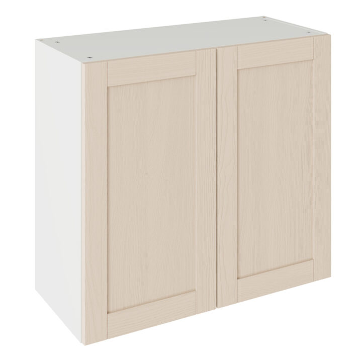 5-Piece Shaker Woodgrain Cashmere 800 Wall Kitchen Cabinet