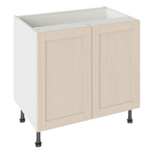 5-Piece Shaker Woodgrain Cashmere 900 Base Kitchen Cabinet