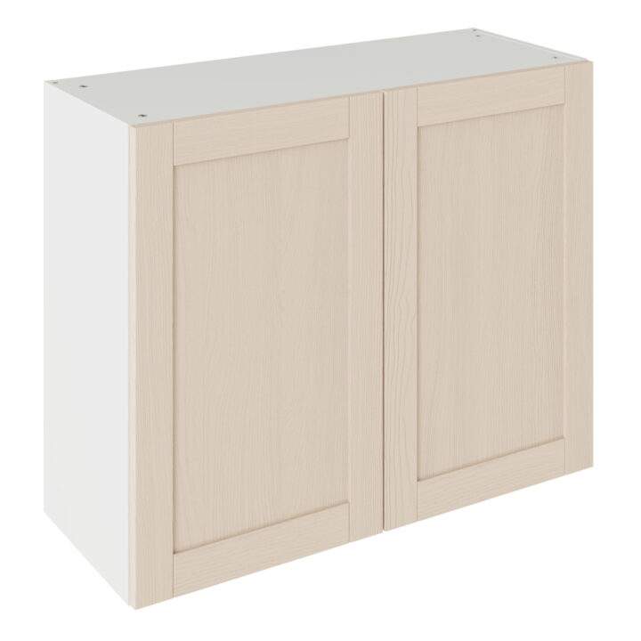 5-Piece Shaker Woodgrain Cashmere 900 Wall Kitchen Cabinet