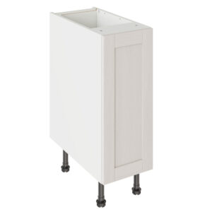 5-Piece Shaker Woodgrain Light Grey 300 Base Kitchen Cabinet