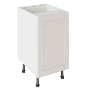 5-Piece Shaker Woodgrain Light Grey 450 Base Kitchen Cabinet