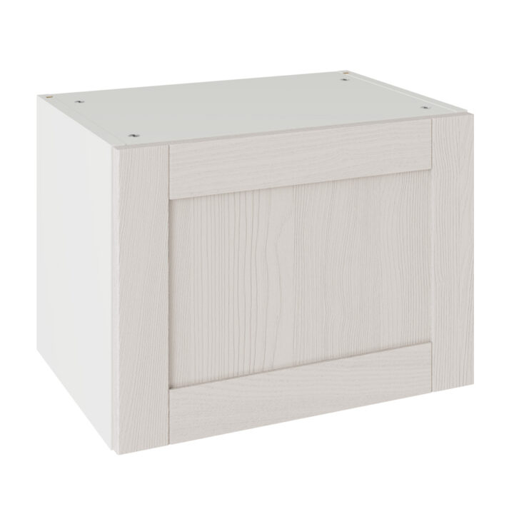 5-Piece Shaker Woodgrain Light Grey 500 Bridging Wall Kitchen Cabinet
