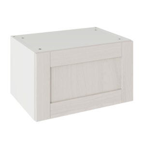 5-Piece Shaker Woodgrain Light Grey 500 Short Bridging Wall Kitchen Cabinet