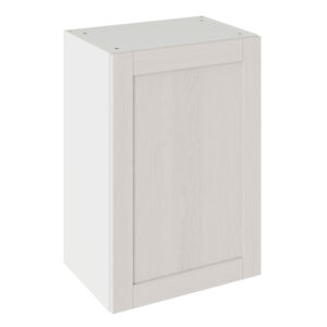 5-Piece Shaker Woodgrain Light Grey 500 Wall Kitchen Cabinet