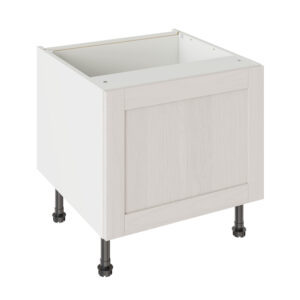 5-Piece Shaker Woodgrain Light Grey 600 Belfast Sink Base Kitchen Cabinet