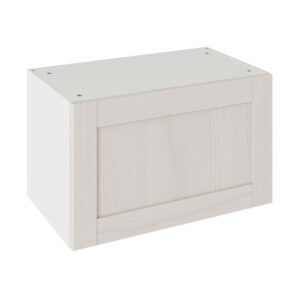 5-Piece Shaker Woodgrain Light Grey 600 Bridging Wall Kitchen Cabinet