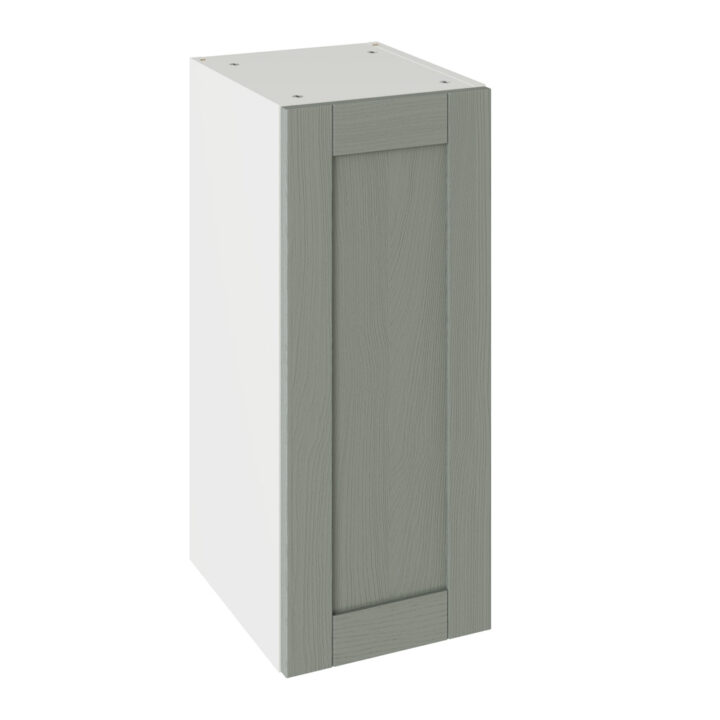 5-Piece Shaker Woodgrain Sage Green 300 Wall Kitchen Cabinet