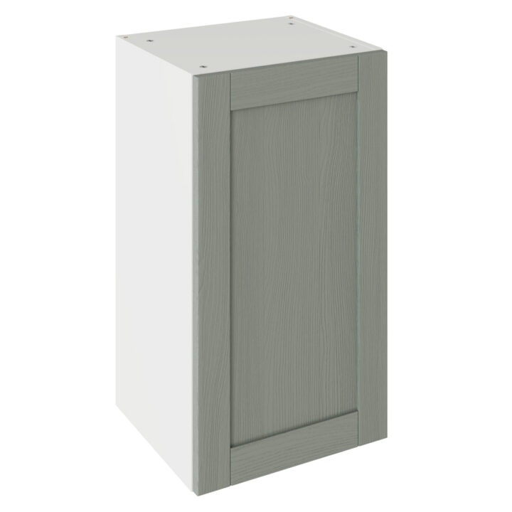 5-Piece Shaker Woodgrain Sage Green 400 Wall Kitchen Cabinet