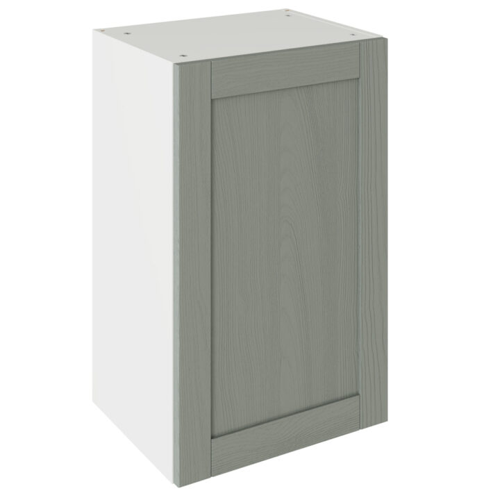 5-Piece Shaker Woodgrain Sage Green 450 Wall Kitchen Cabinet