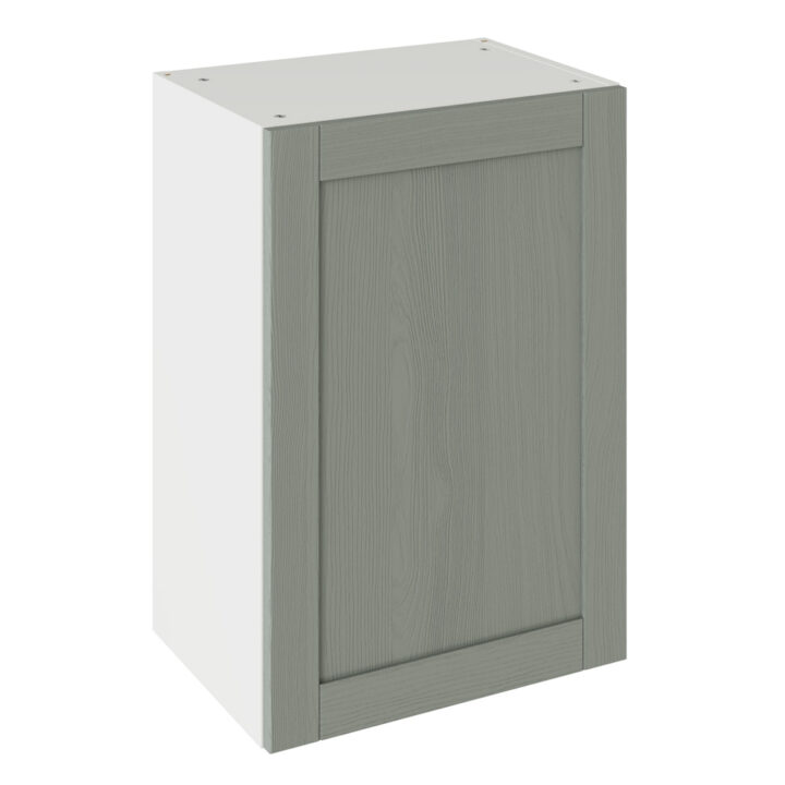 5-Piece Shaker Woodgrain Sage Green 500 Wall Kitchen Cabinet