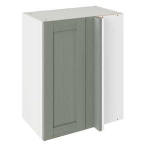 5-Piece Shaker Woodgrain Sage Green 600 Blind Corner Wall Kitchen Cabinet