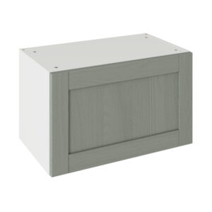 5-Piece Shaker Woodgrain Sage Green 600 Bridging Wall Kitchen Cabinet