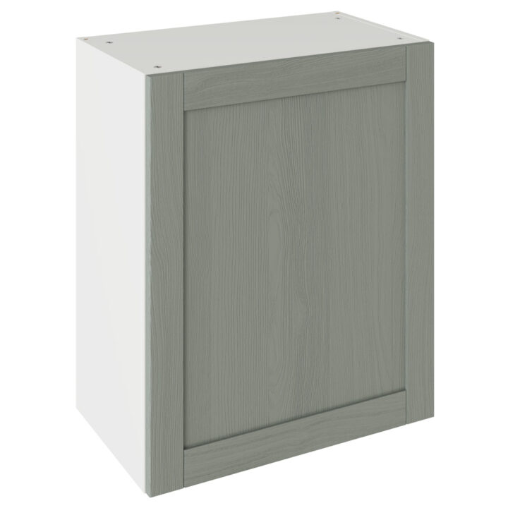 5-Piece Shaker Woodgrain Sage Green 600 Wall Kitchen Cabinet