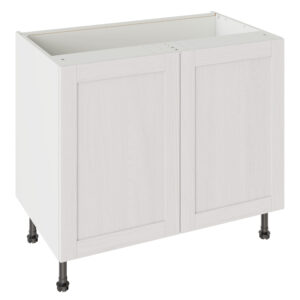 5-Piece Shaker Woodgrain White 1000 Base Kitchen Cabinet