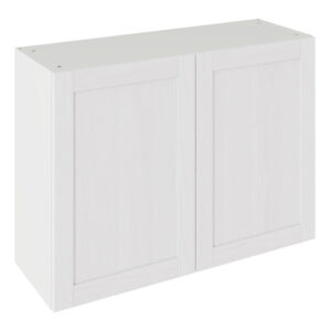 5-Piece Shaker Woodgrain White 1000 Wall Kitchen Cabinet