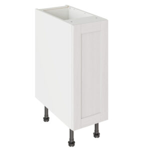 5-Piece Shaker Woodgrain White 300 Base Kitchen Cabinet