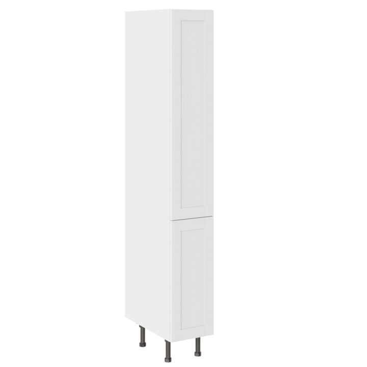 5-Piece Shaker Woodgrain White 300 Larder Cabinet