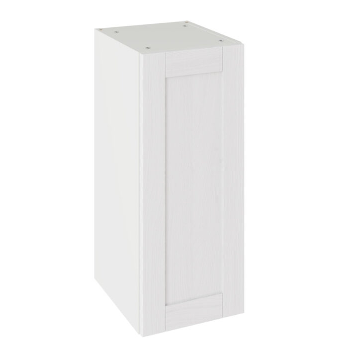 5-Piece Shaker Woodgrain White 300 Wall Kitchen Cabinet