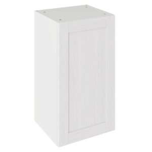 5-Piece Shaker Woodgrain White 400 Wall Kitchen Cabinet
