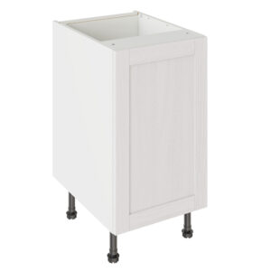 5-Piece Shaker Woodgrain White 450 Base Kitchen Cabinet