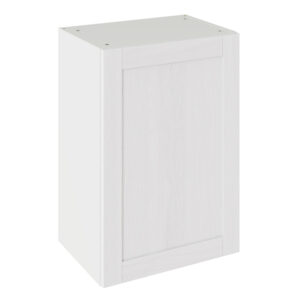 5-Piece Shaker Woodgrain White 500 Wall Kitchen Cabinet