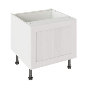 5-Piece Shaker Woodgrain White 600 Belfast Sink Base Kitchen Cabinet