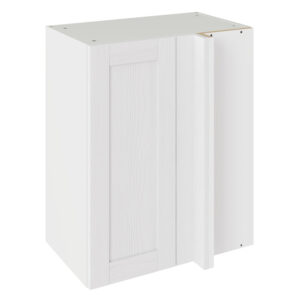 5-Piece Shaker Woodgrain White 600 Blind Corner Wall Kitchen Cabinet