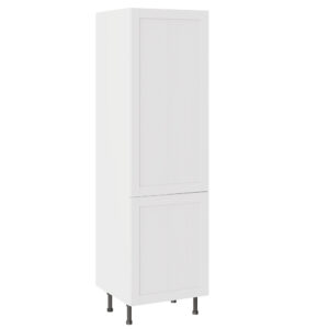 5-Piece Shaker Woodgrain White 600 Fridge & Freezer Housing